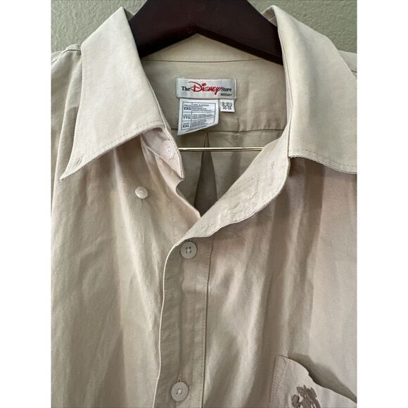 Disney Store Mickey Mouse Shirt Men's 18-18 1/2 33-35 Xxl Long Sleeve Button Up - Picture 3 of 8